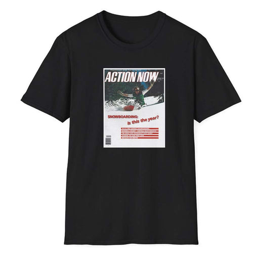 45RPM 1981 Action Now Magazine Cover T-Shirt Black pure boardshop