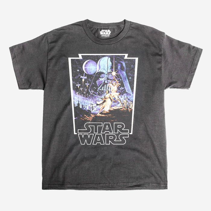 A New Hope Poster Zine Vintage Soft Tee - Heroes & Villains-Star Wars-T-Shirt