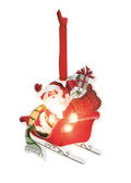 ACRYLIC LED SLEIGH ORNAMENT