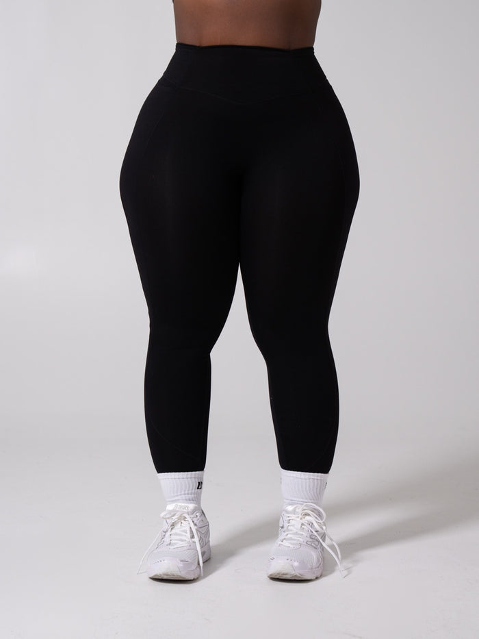 Airbrush Multi Pocket Legging - Onyx Black