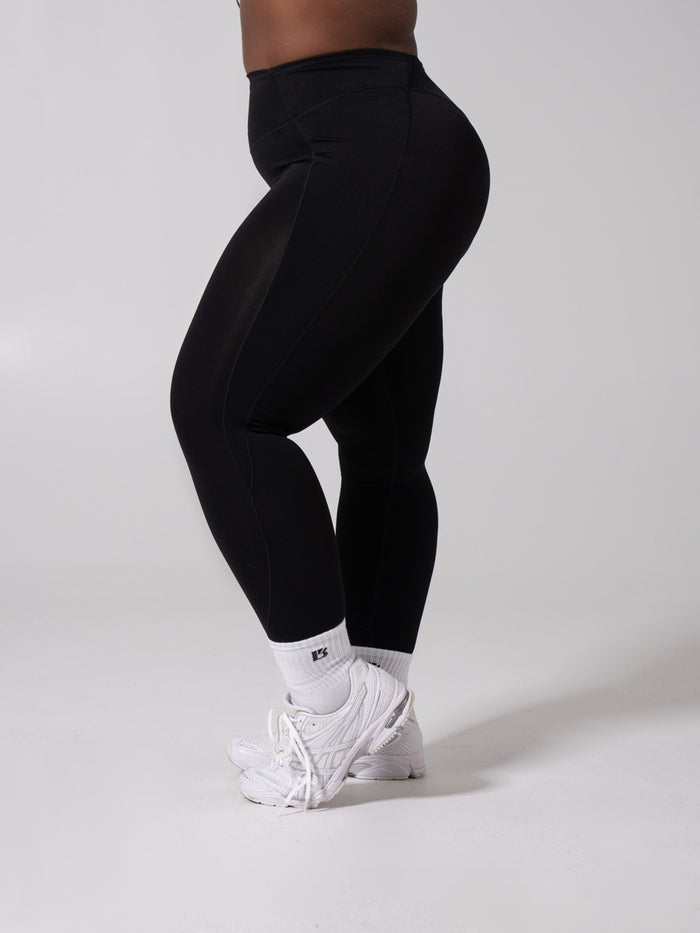 Airbrush Multi Pocket Legging - Onyx Black