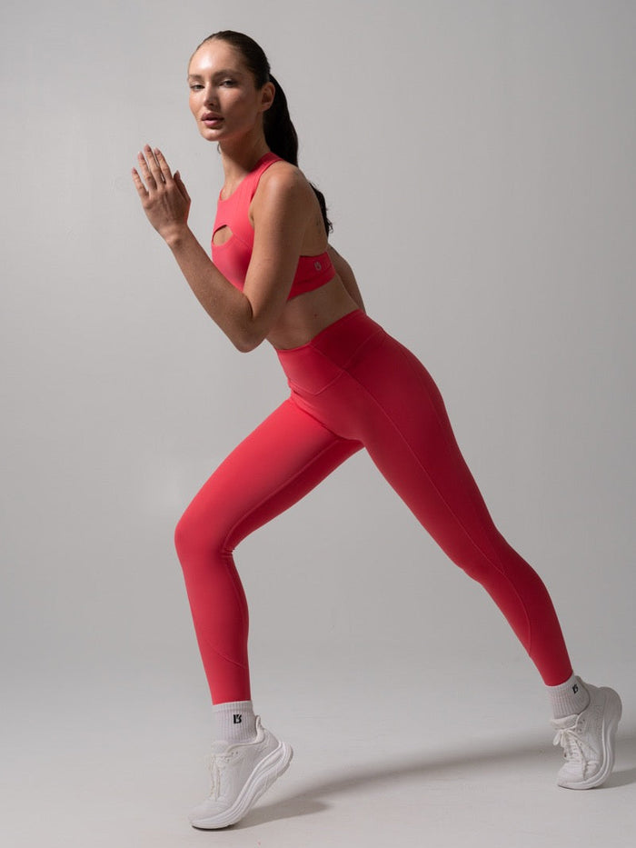 Airbrush Multi Pocket Legging - Punch