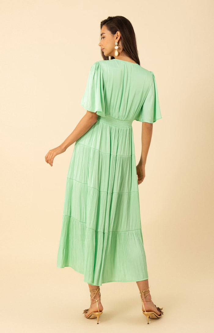 Angie Charmeuse Maxi Dress,color-mint