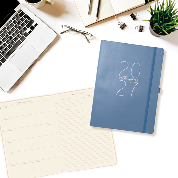 Apollo Collection Blue 18-Month Vegan Leather Planner