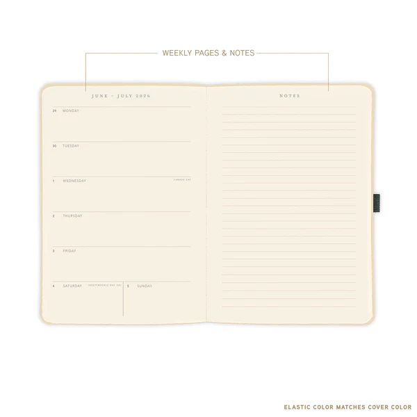 Apollo Collection Mauve 18-Month Vegan Leather Planner
