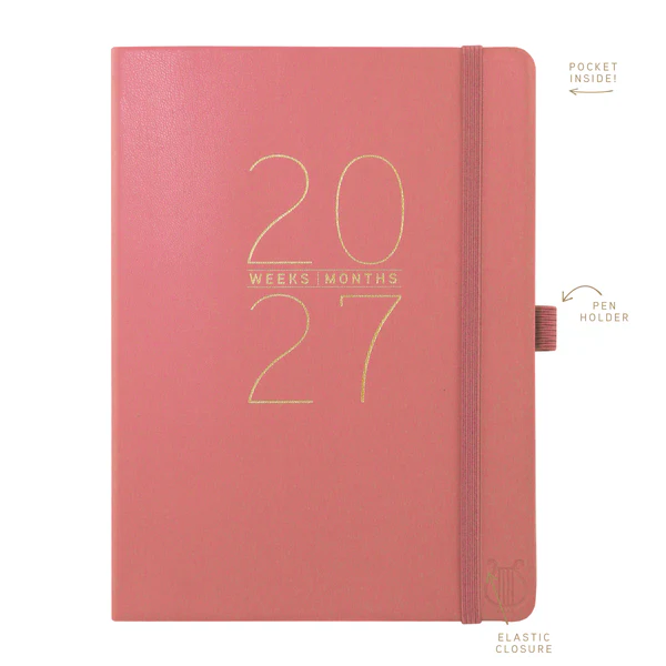 Apollo Collection Mauve 18-Month Vegan Leather Planner