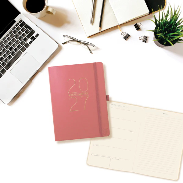Apollo Collection Mauve 18-Month Vegan Leather Planner