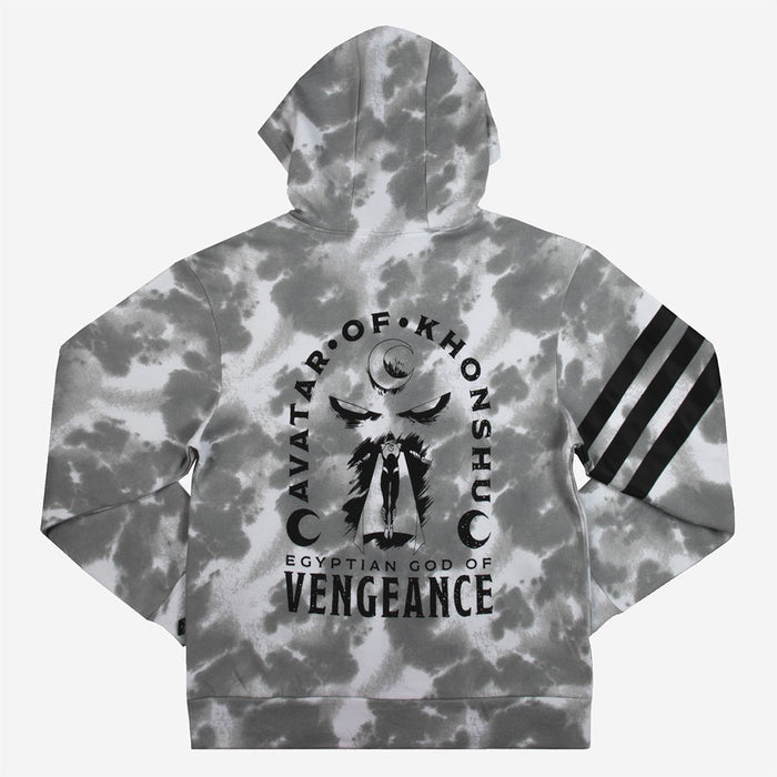 Avatar Of Khonshu Grey Tie Dye Hoodie - Heroes & Villains-Marvel-Hoodie