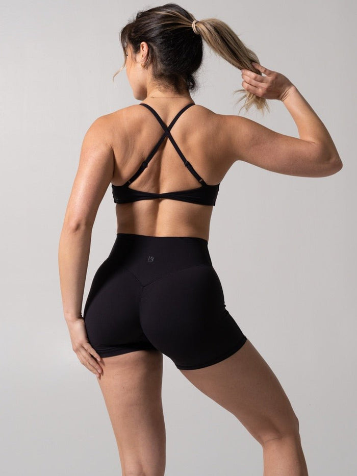Barre Sports Bra - Onyx Black