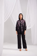 Black Embroidered Artist Shirt