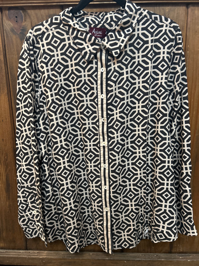 BLACK VISCOSE SHIRT
