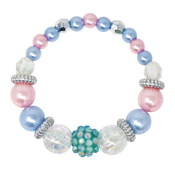 Blue Ice Princess Stretch Pearl Necklace