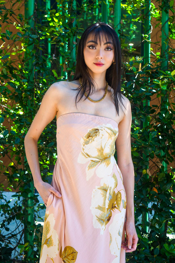 Private Label DRESSES Blush Rose Tube Maxi Dress