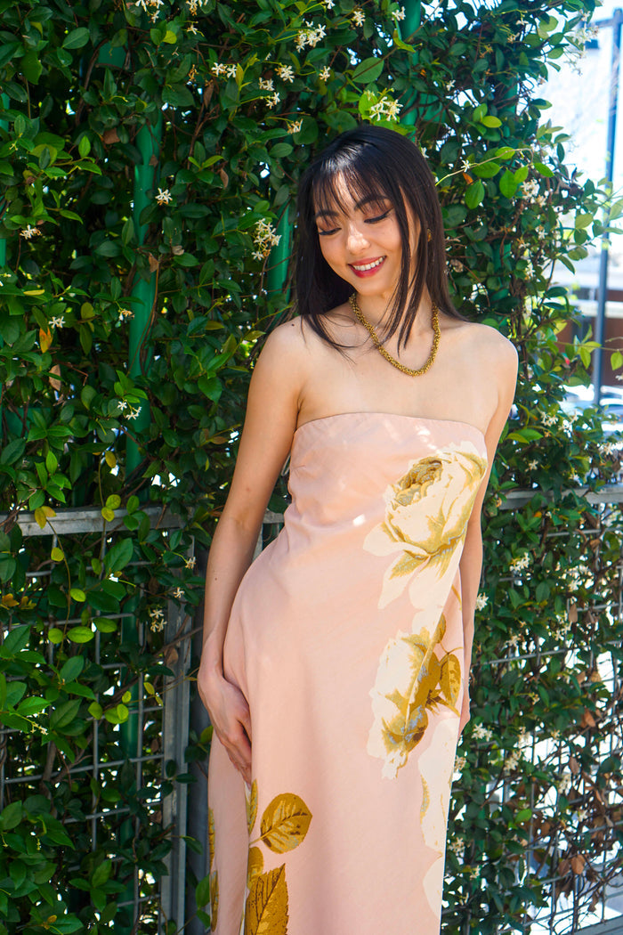 Private Label DRESSES Blush Rose Tube Maxi Dress
