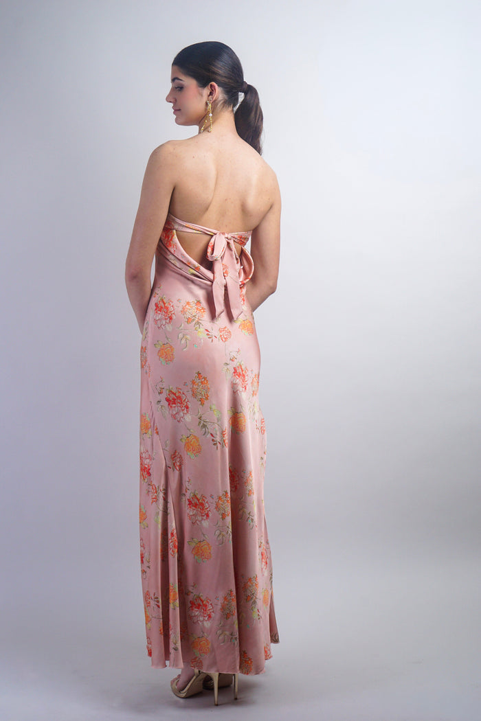 Private Label DRESSES Blush Tube Cowl Back Maxi Dress