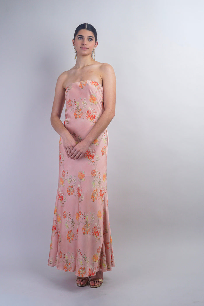 Private Label DRESSES Blush Tube Cowl Back Maxi Dress