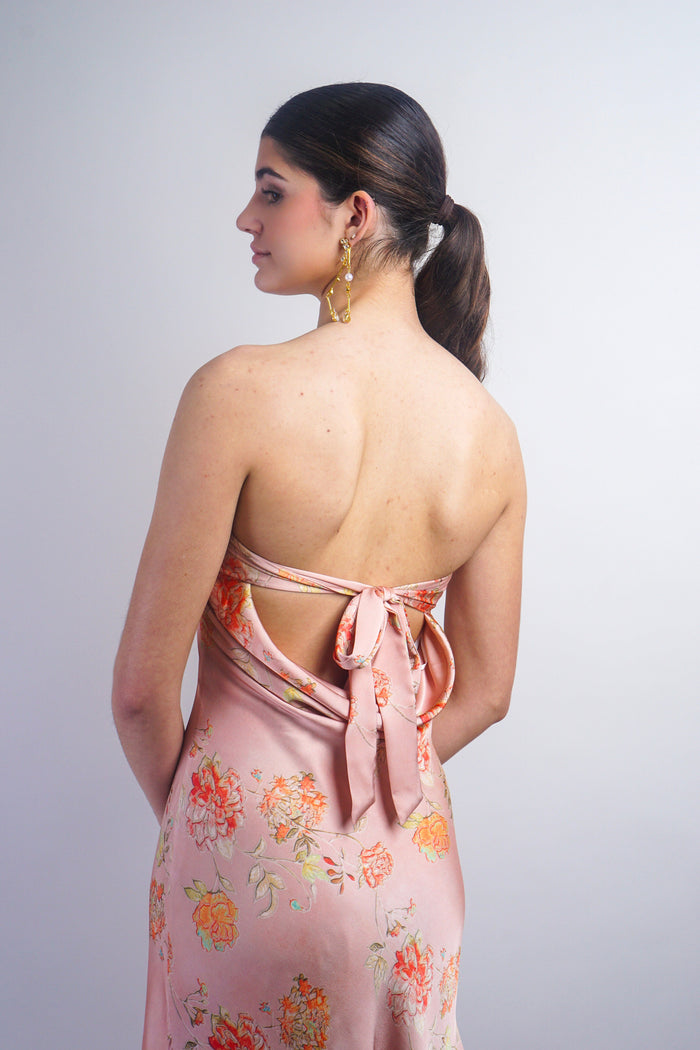 Private Label DRESSES Blush Tube Cowl Back Maxi Dress