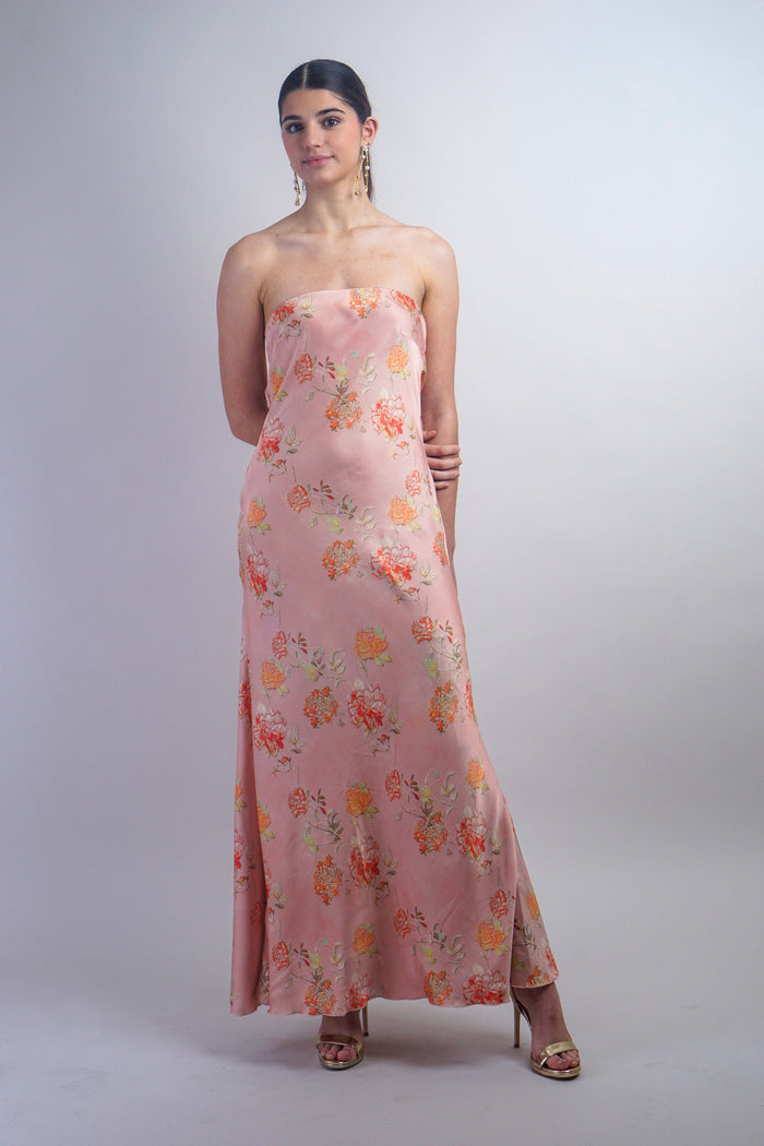Private Label DRESSES Blush Tube Cowl Back Maxi Dress