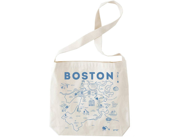 Boston Natural Hobo Tote - Cotton Canvas, USA Made