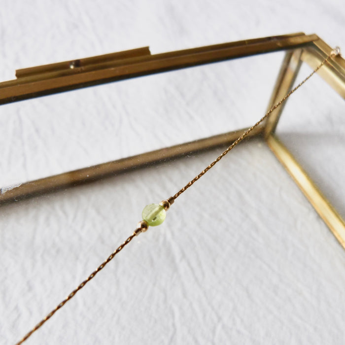 Bracelet pierre de naissance | Août: Peridot