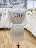 Bride Satin White Robe - Giftware - Honey Fawn Boutique