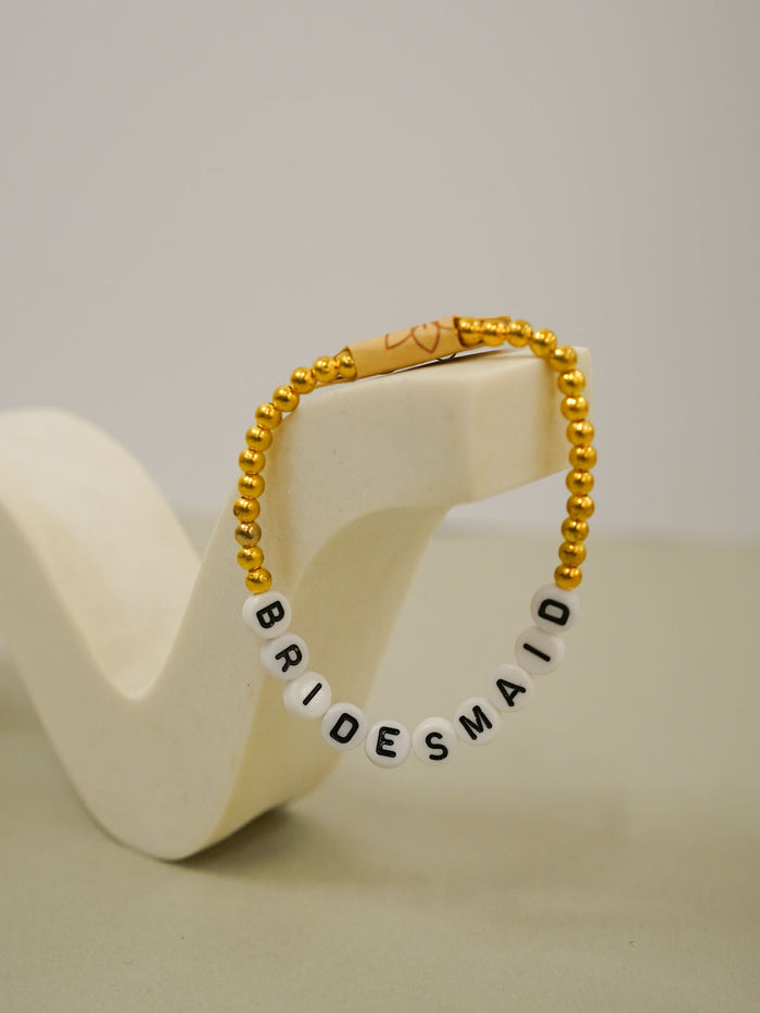 BRIDE Friendship Bracelets Gold - Giftware - Honey Fawn Boutique