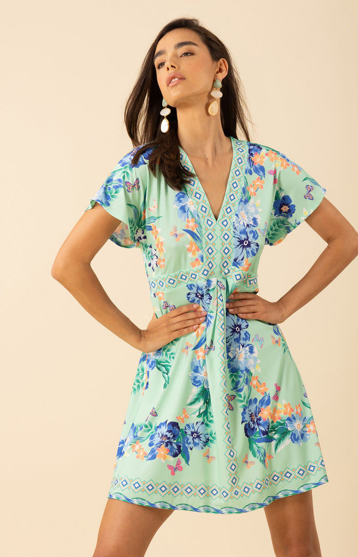 Bridget Jersey Dress,color-mint