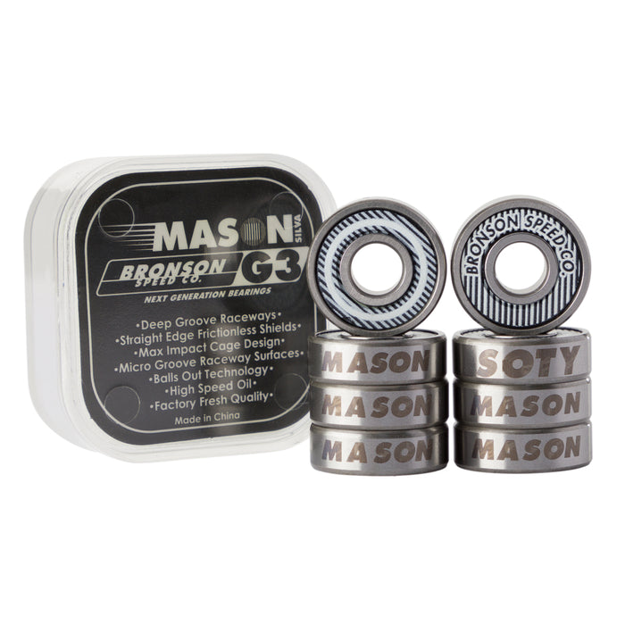 Bronson Mason Silva Pro G3 Skateboard Bearings pure boardshop