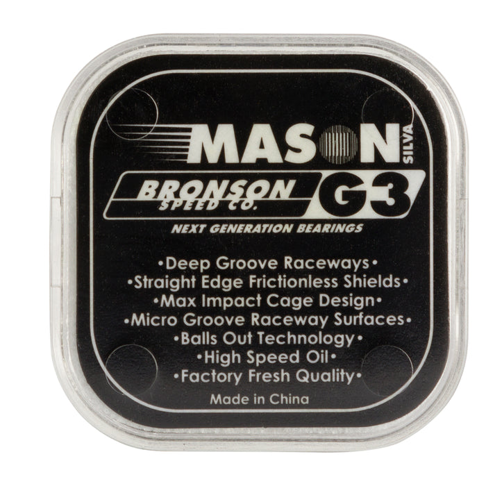 Bronson Mason Silva Pro G3 Skateboard Bearings pure boardshop