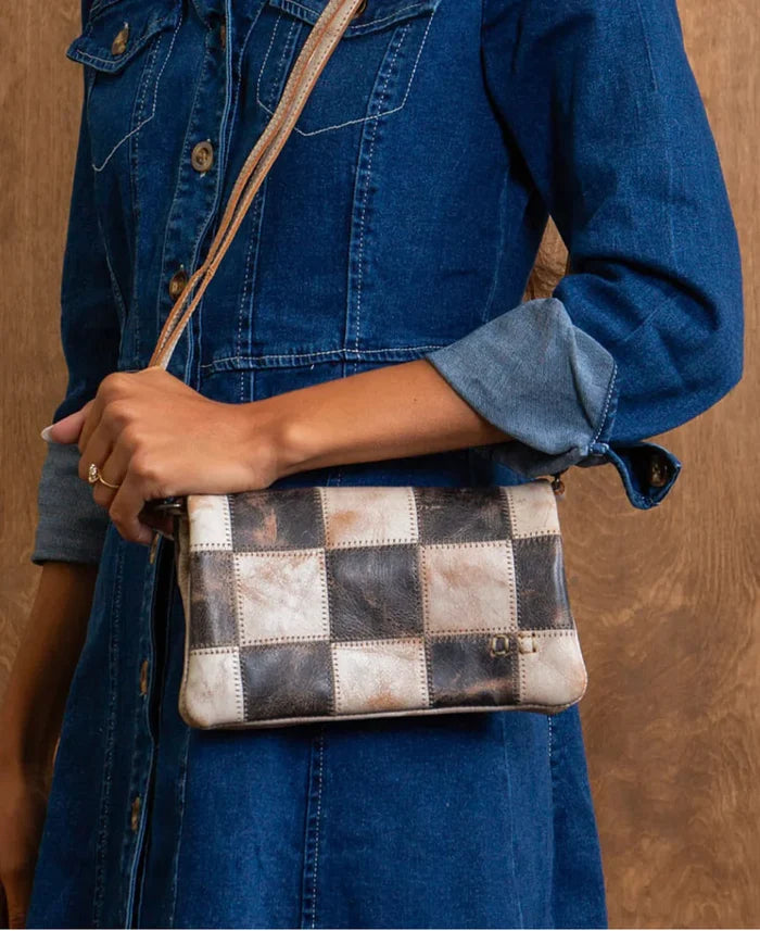 Cadence PatchworkCrossbody-BK