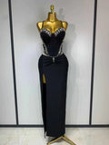 Women Sexy Backless Bodycon Sleeveless Bandage Dress Elegant Prom Gown Club Evening Party Luxury Birthday Wedding Guest Dresses