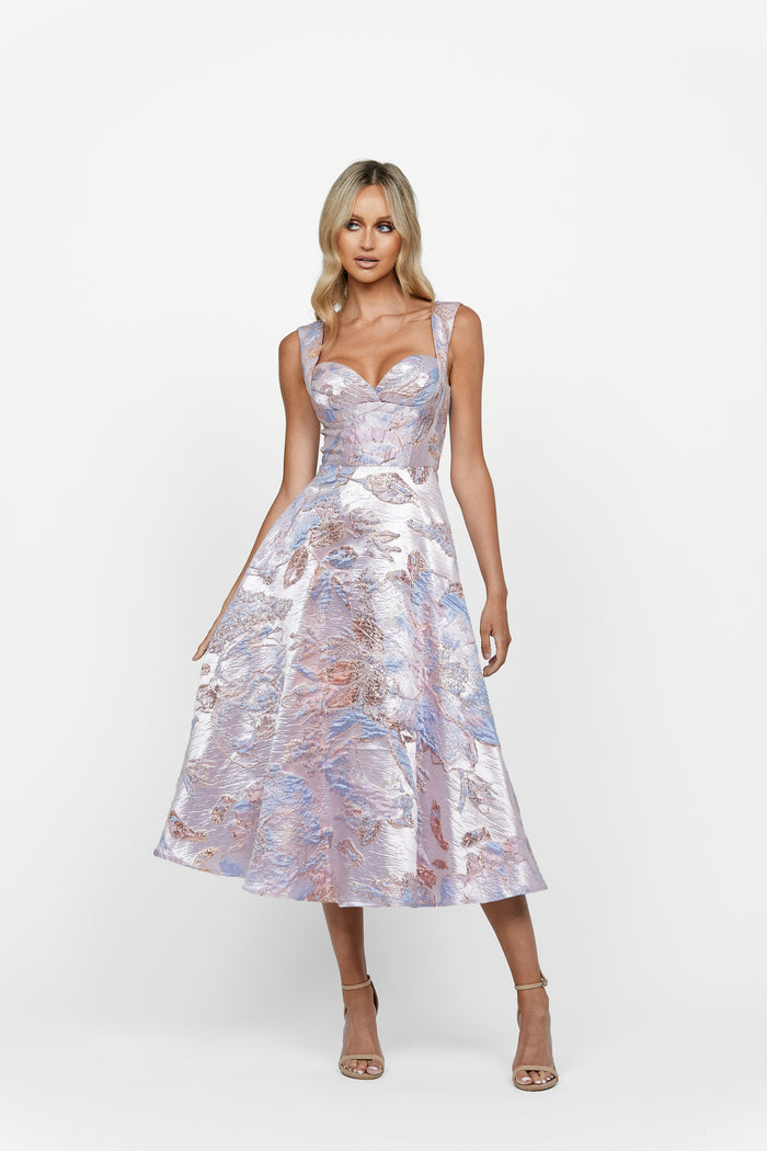 Cassie Cap Sleeve Bustier A-line 20 Pink - Dress - Bariano