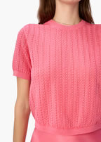 Cat02 Pink Knit Top