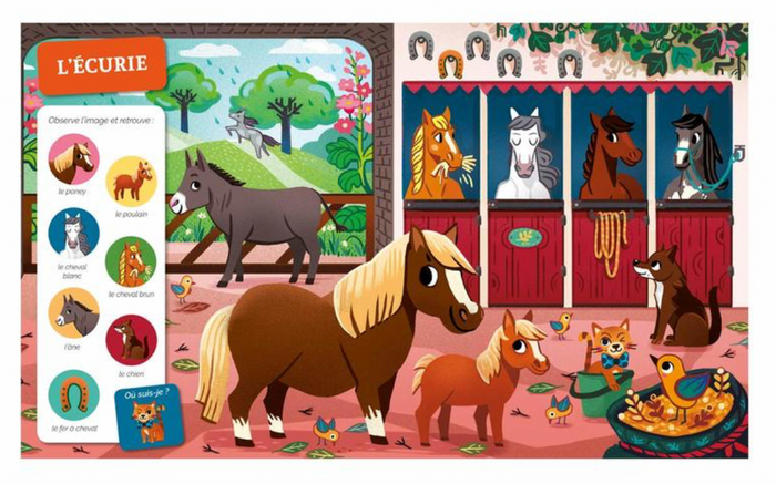 Cherche & trouve des tout-petits | À la ferme