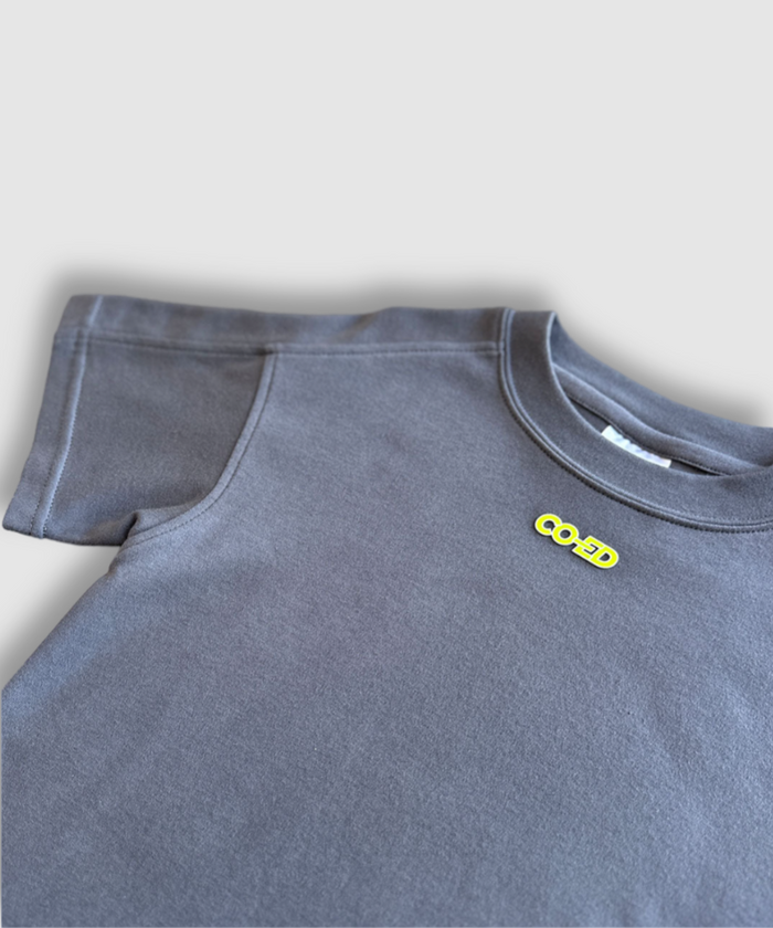 CO-ED Kids Oversized Tee (Charcoal)