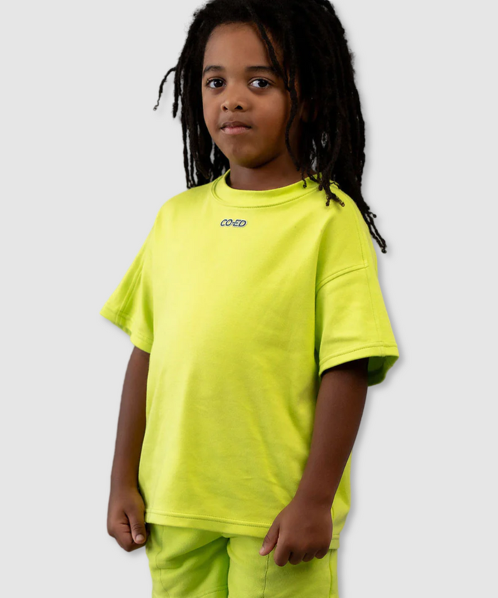 CO-ED Kids Oversized Tee (Lime)