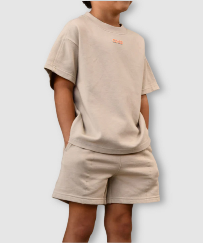 CO-ED Kids Oversized Tee (Tan)