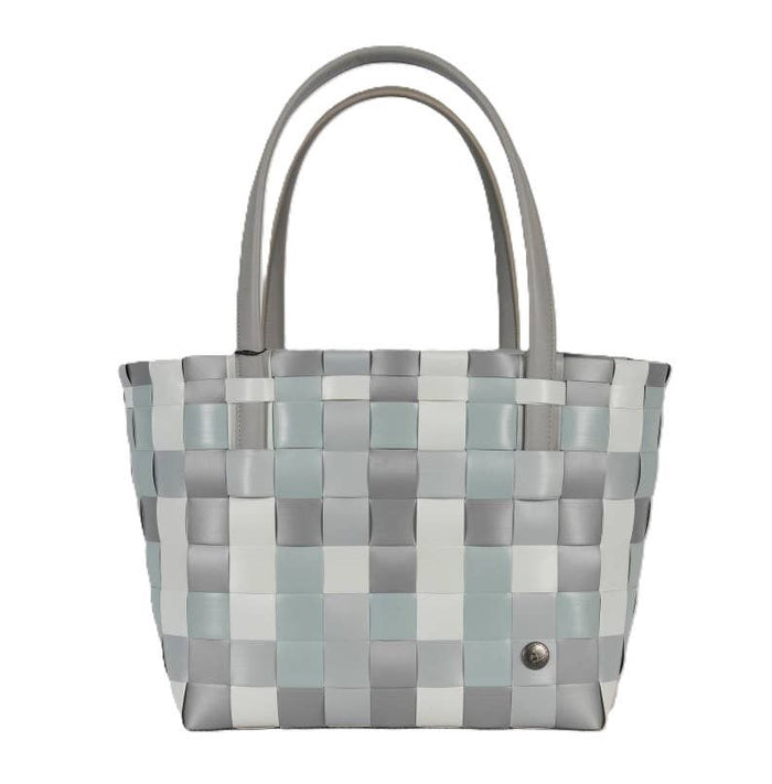 Color Block Recycled Handwoven Tote Bag - Elephant Mix