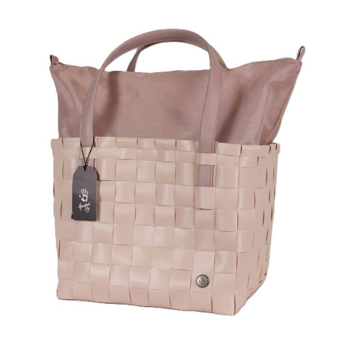 Color Deluxe Recycled Handwoven Tote Bag - Nude