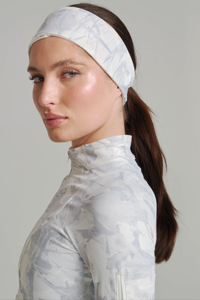 Colorado Fleece Headband - Snow Camo