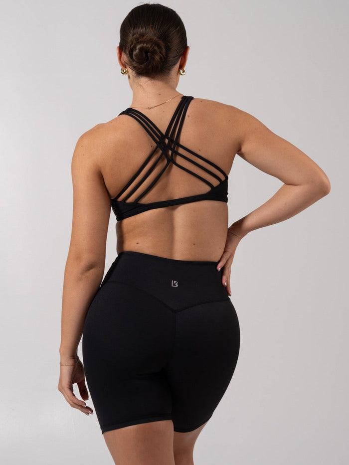 Crossfire Sports Bra - Onyx Black