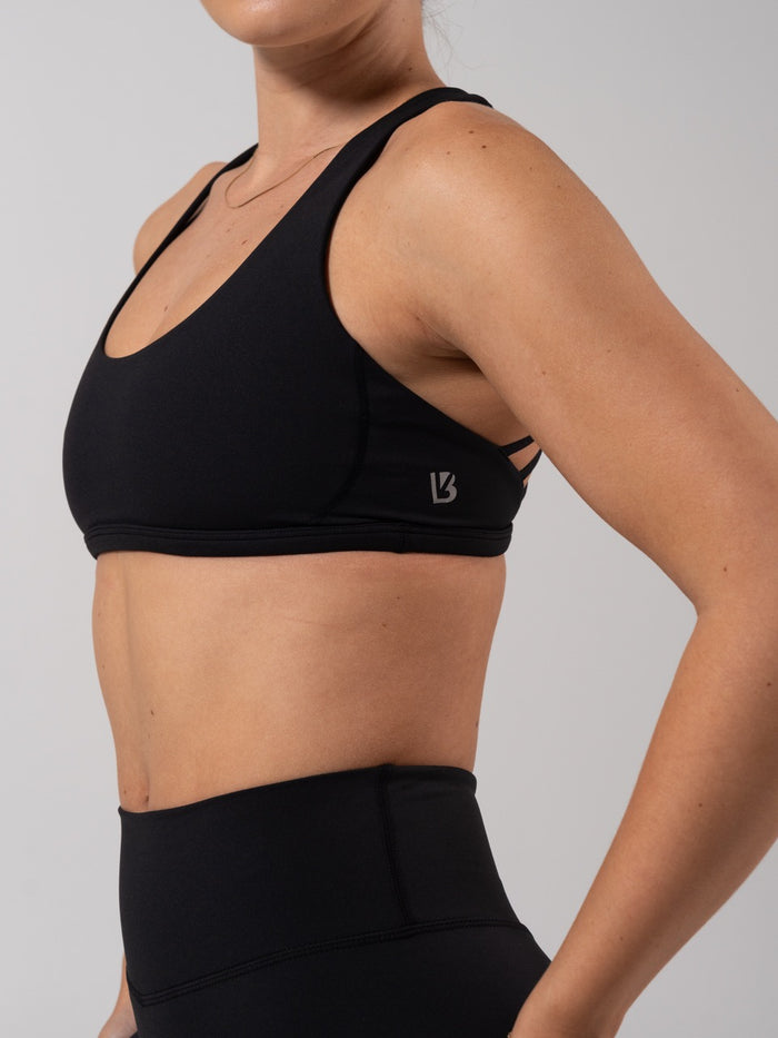 Crossfire Sports Bra - Onyx Black