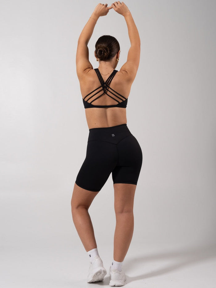 Crossfire Sports Bra - Onyx Black