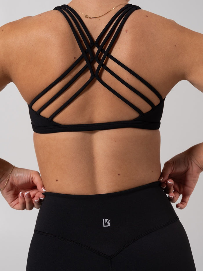 Crossfire Sports Bra - Onyx Black