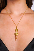 DCD NECKLACES Dancer Necklace In Bronze And Brass Gold Plated