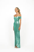 Daydream Off Shoulder Sweetheart Gown Mint - Dress - Bariano