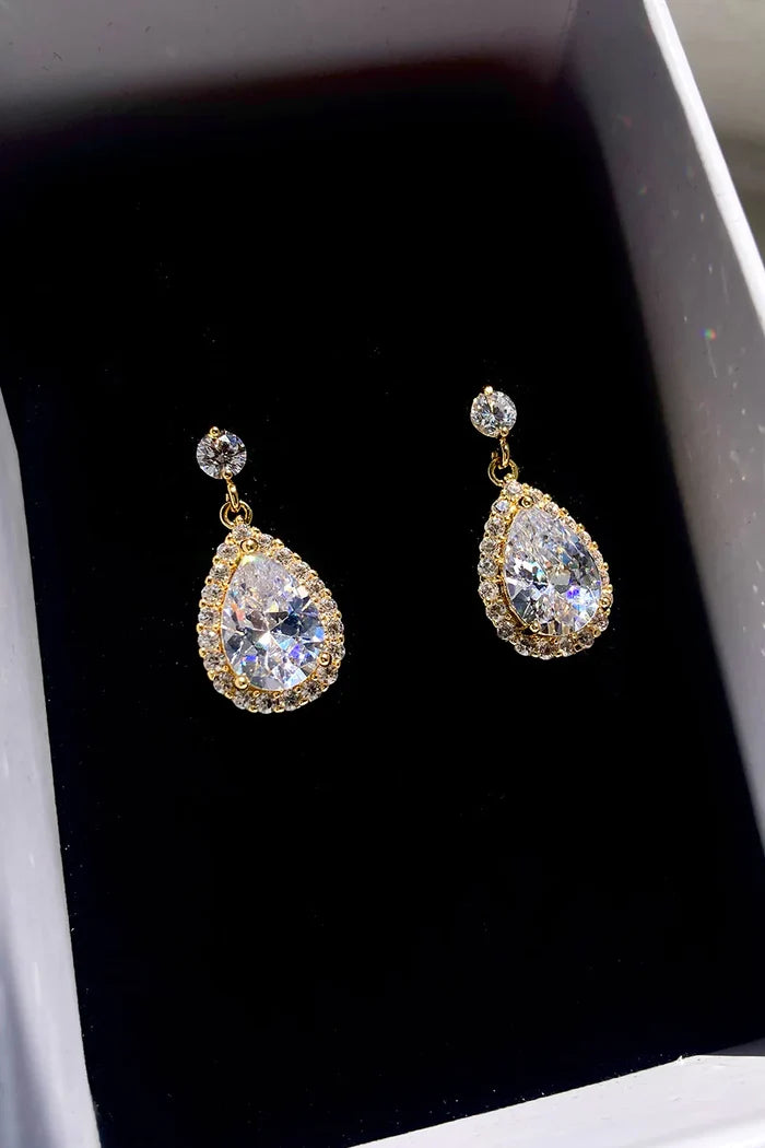 Diaz Earring Gold - Jewellery - Windsor Bridal Jewellery