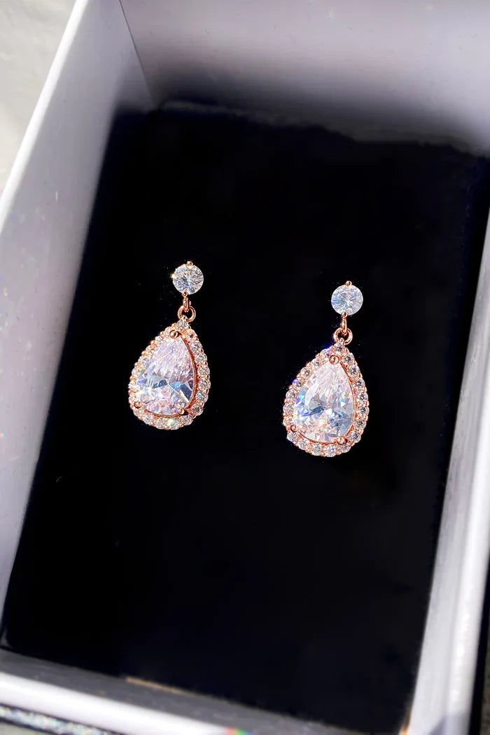 Diaz Earring Rose Gold - Jewellery - Windsor Bridal Jewellery
