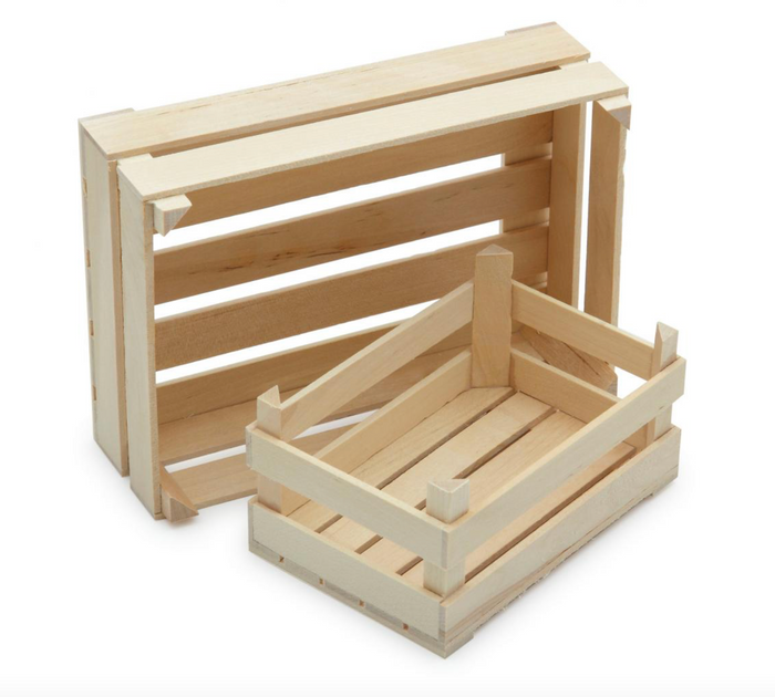 Dînette | Grande cagette en bois