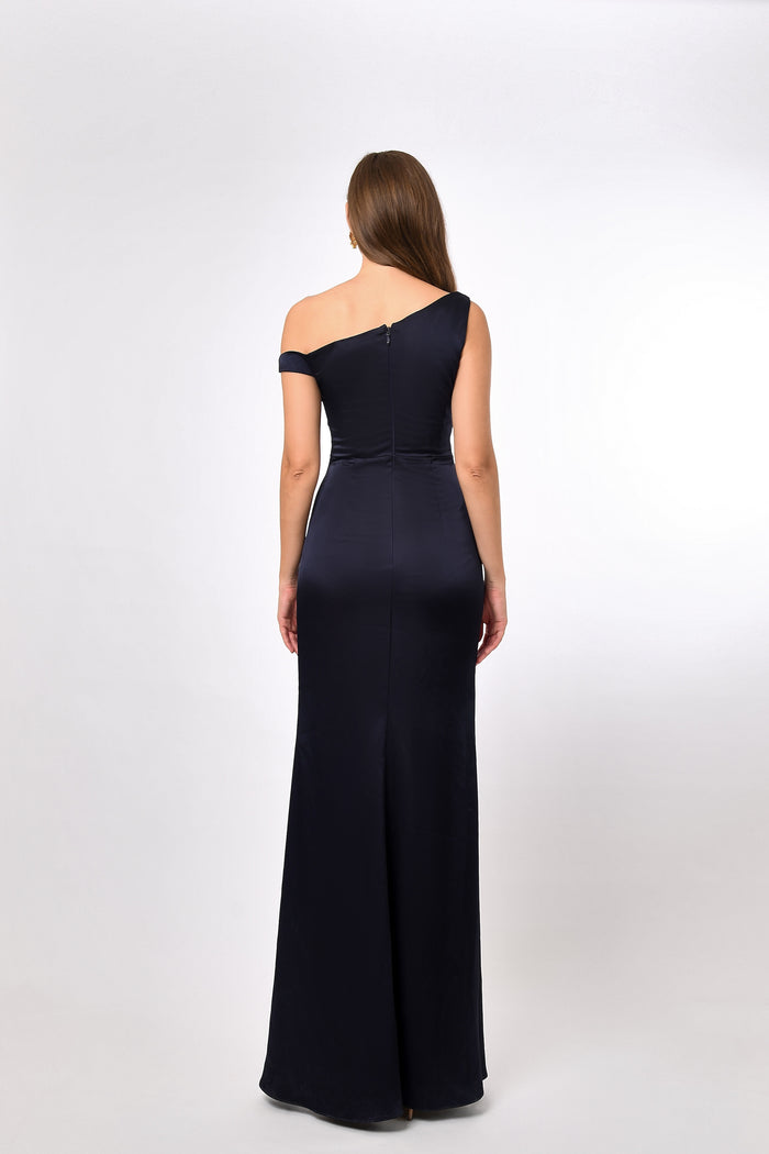 Eliya One Shoulder Drape Maxi - Dress - Bariano